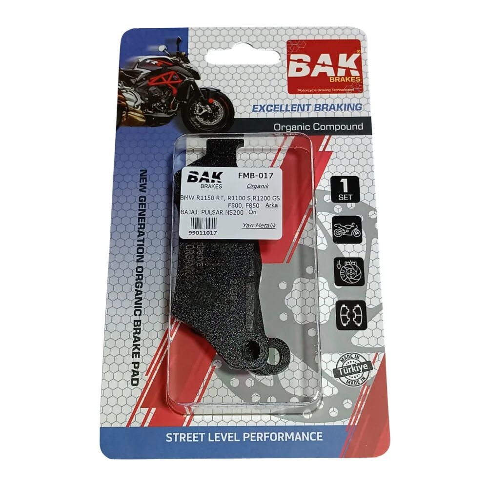 DİSK FREN BALATASI BAK ORGANİK BAJAJ DOMINAR 400 (2017-2022), BMW R1150 GT, GS F800