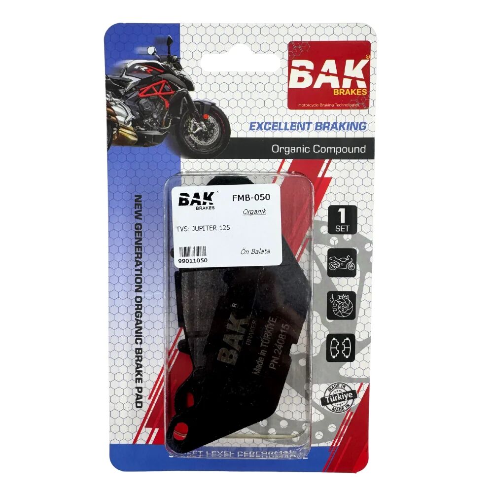DİSK FREN BALATASI BAK ORGANİK TVS JUPITER 125