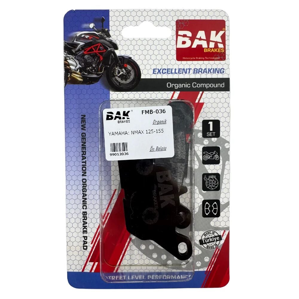 DİSK FREN BALATASI BAK ORGANİK YAMAHA NMAX
