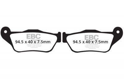 EBC SINTERED SCOOTER DİSK FREN BALATA SET BLACK E327/X-Max 250