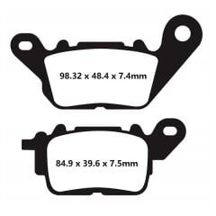 EBC YAMAHA NMAX125-155,DELIGHT 125 17-21,TRİCİTY 300 ÖN FREN DİSK BALATASI