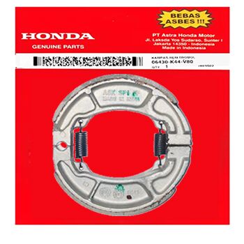 Fren Balatası Arka Orijinal Endonezya Honda Spacy, Alpha, ActivaS, Activa100, Fizy, Dio, Pcx, Cbf, Cbf125F, Dylan, PS150 06430-K44-V80