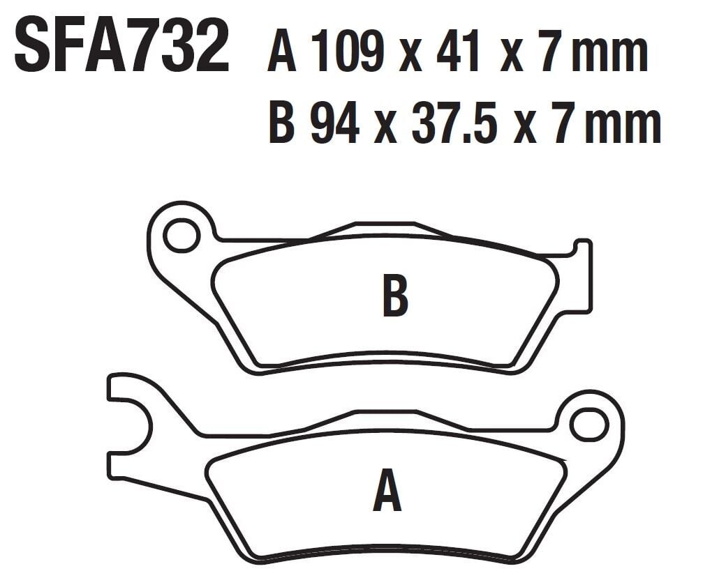 HERO DASH 125i ÖN FREN DİSK BALATASI SFA732 (2022-23)