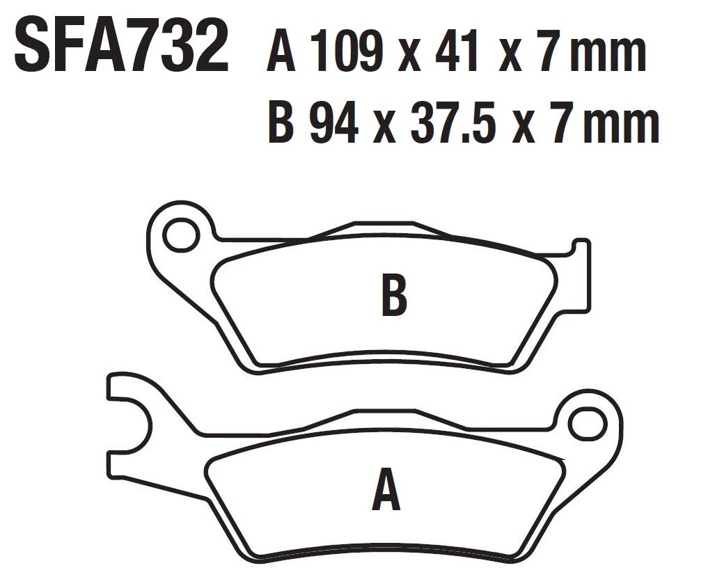 HERO DASH 125i ÖN FREN DİSK BALATASI SFA732 (2022-23)