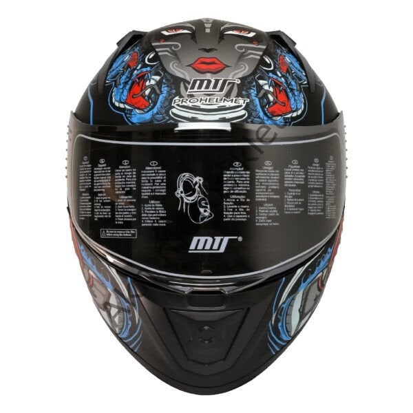 MTS M-801 SNAKE Full Face Kask MYTH BLUE