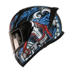 MTS M-801 SNAKE Full Face Kask MYTH BLUE